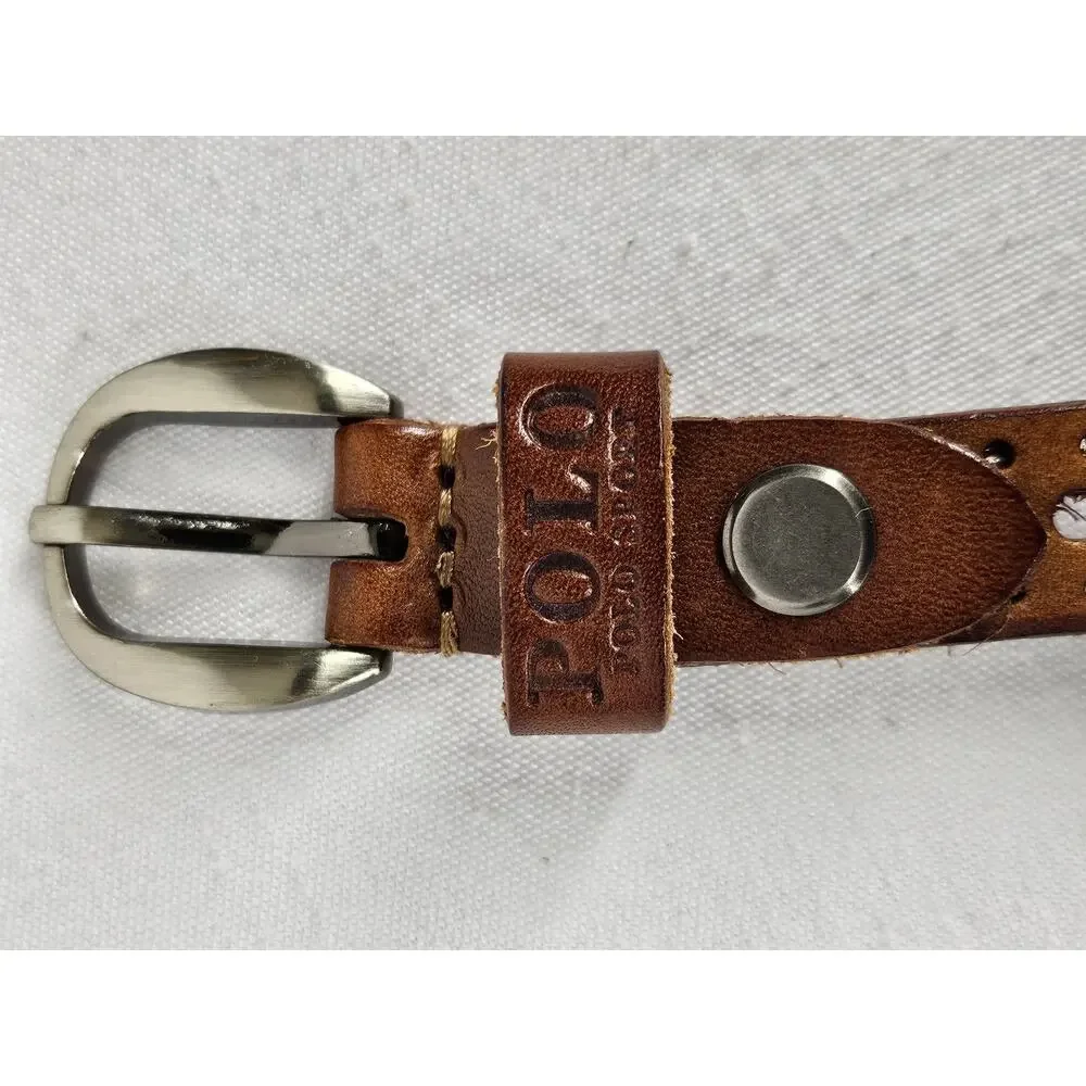 POLO SPORT WOMEN'S BROWN BELT, 40